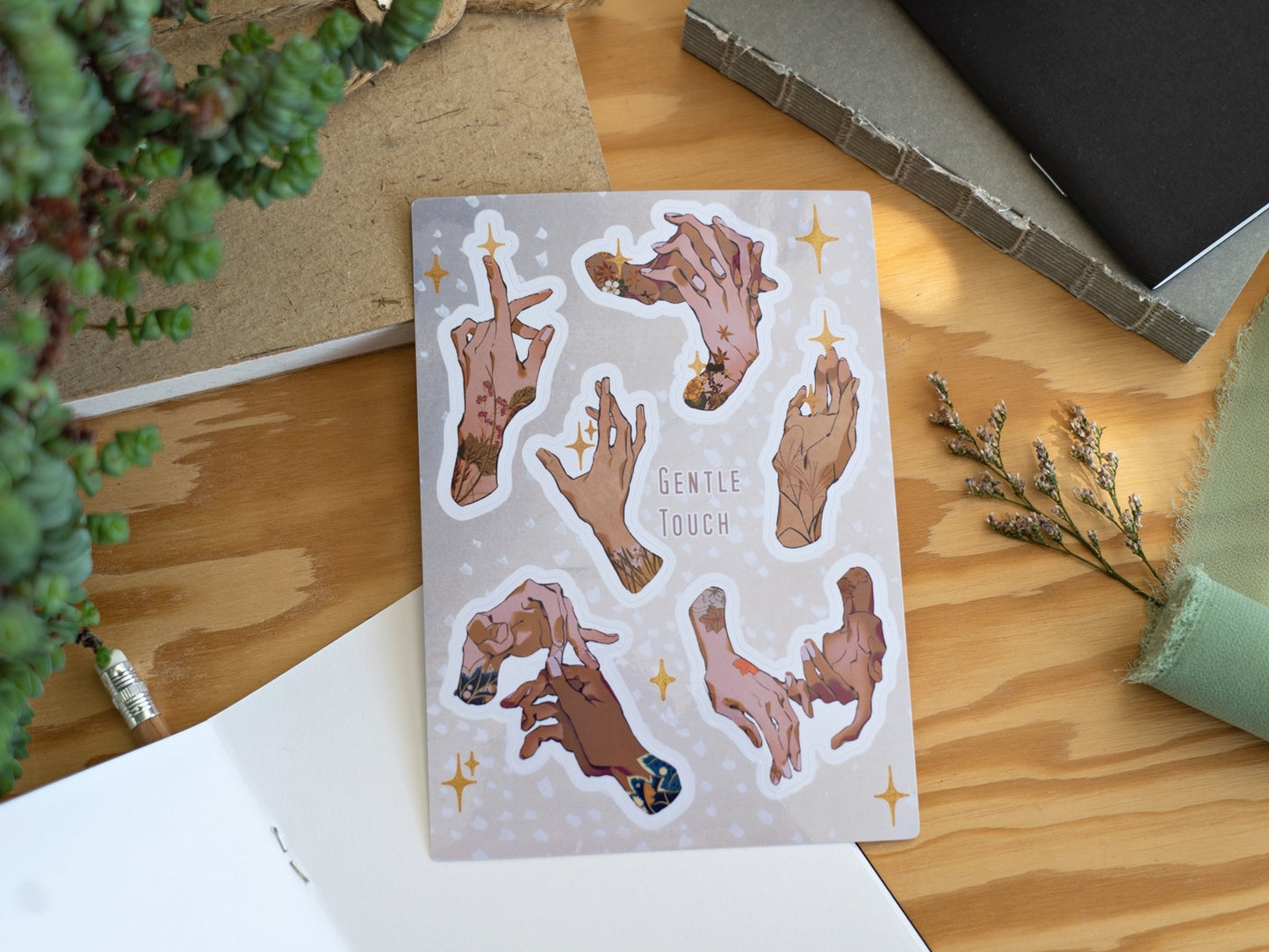 Gentle Touch - A6 Sticker Sheets