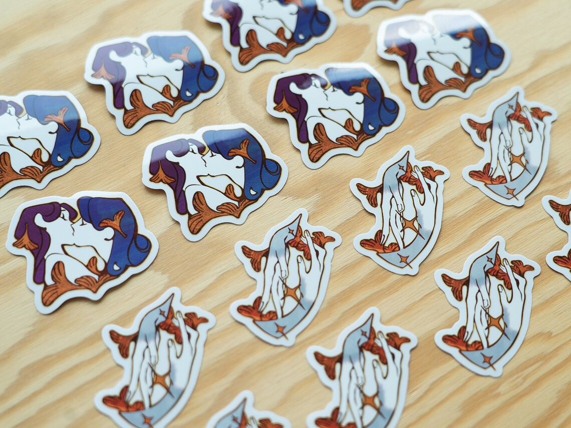 Ginkgo Love Clear Sticker
