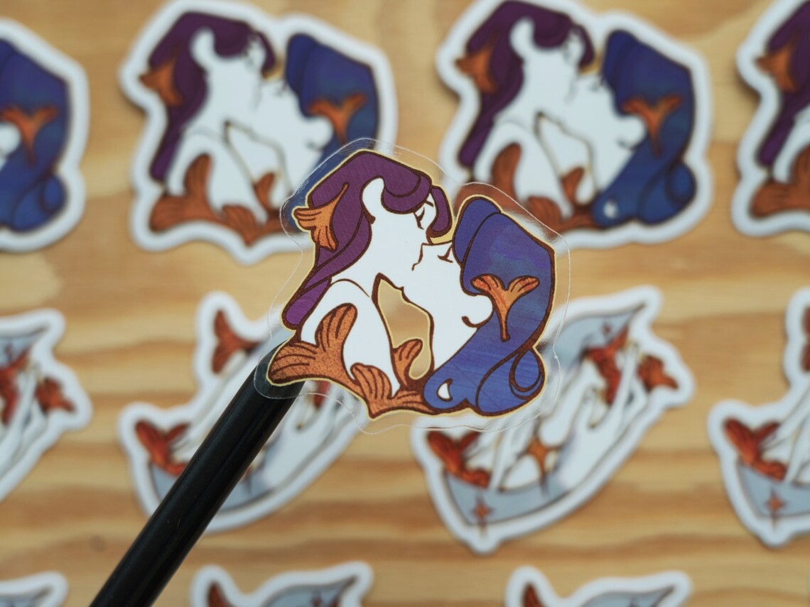 Ginkgo Love Clear Sticker