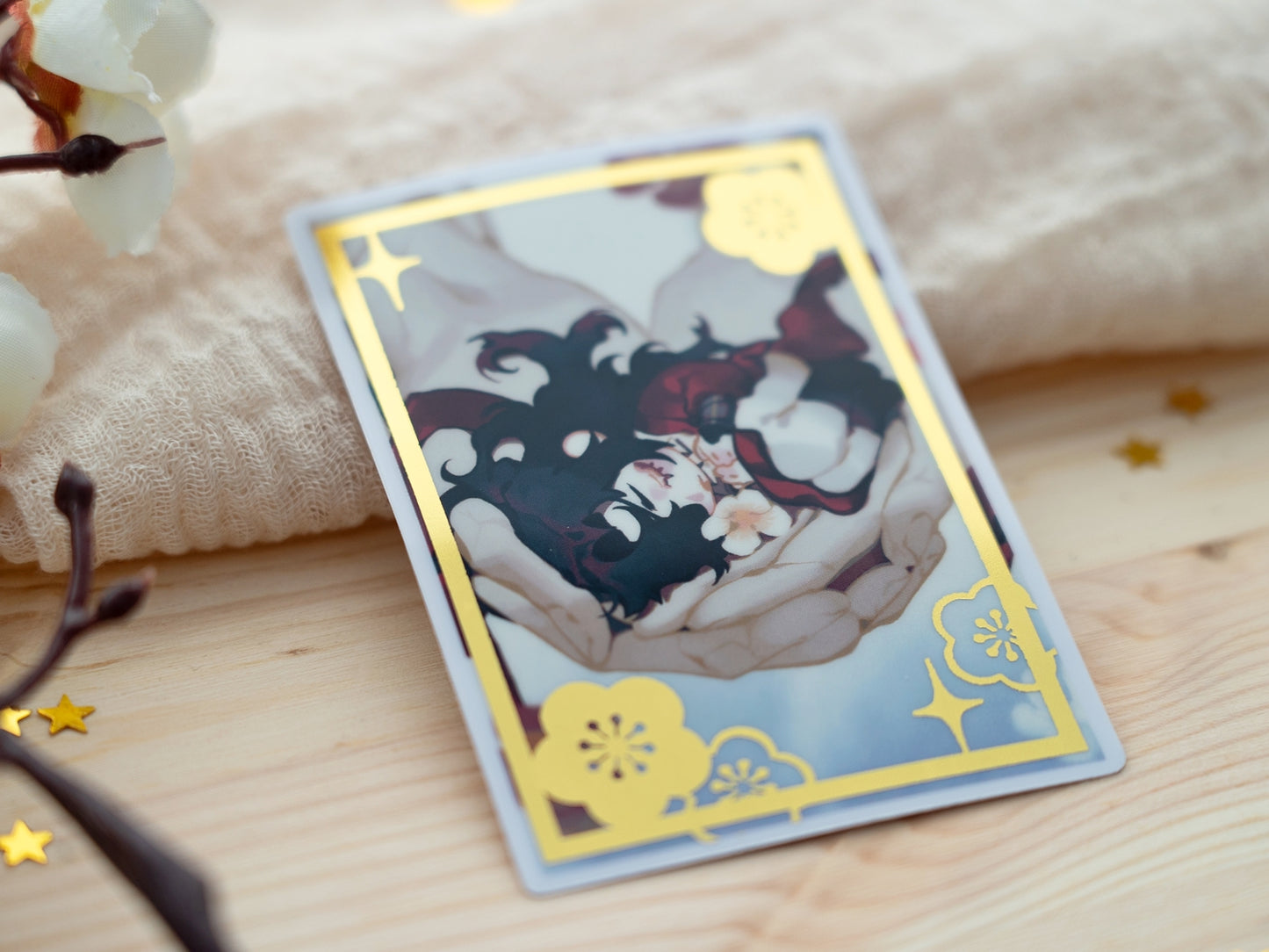 Hong-er - Gold Foil Sticker
