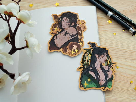 Bingqiu - Raised Foil Sticker Set