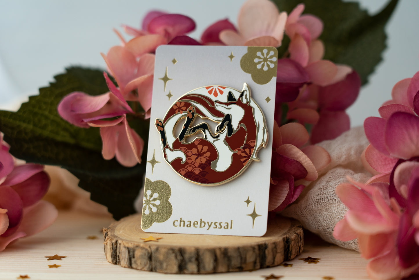 Floral Fox - Enamel Pin