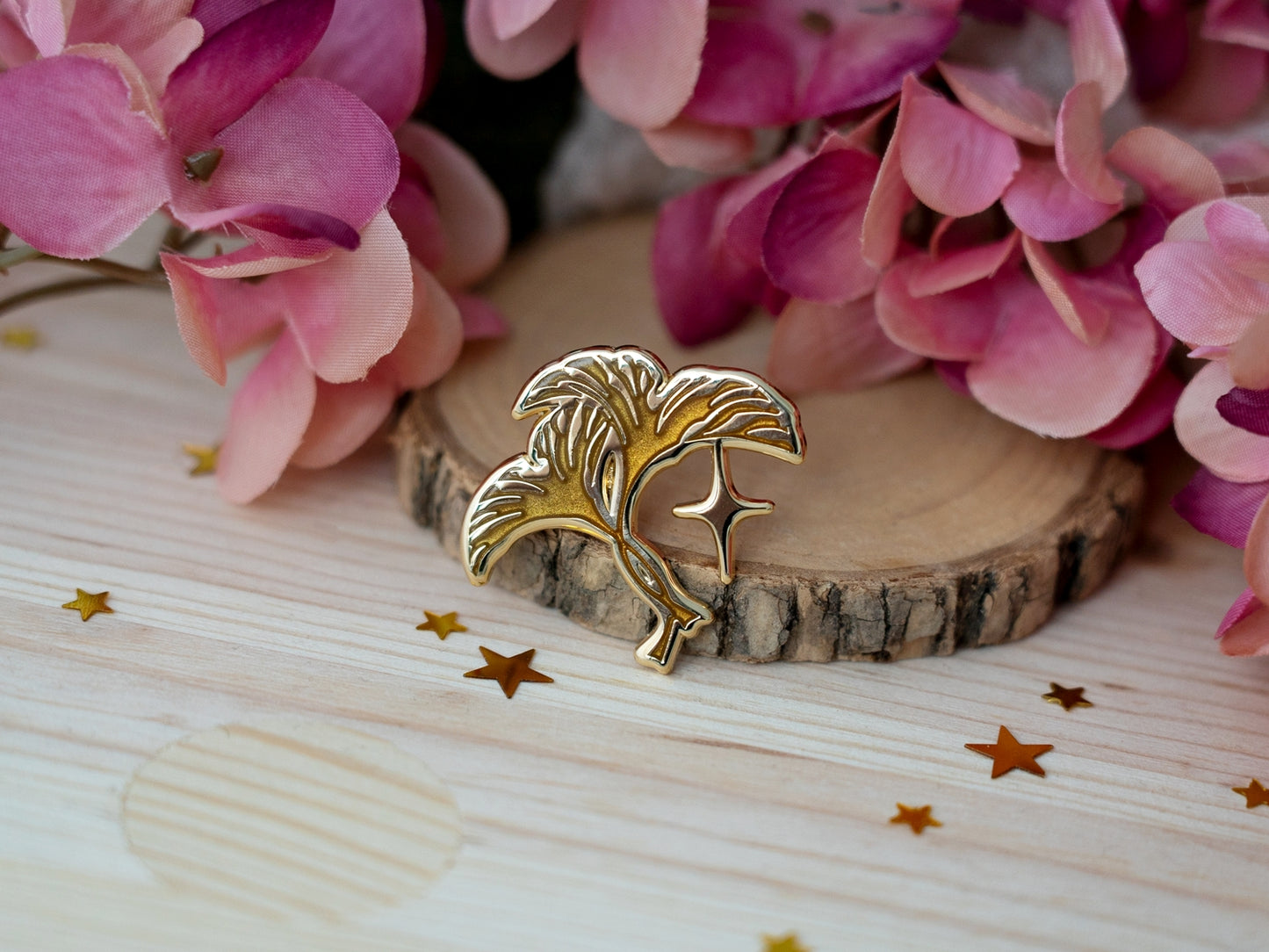Starry Ginkgo - Enamel Pins