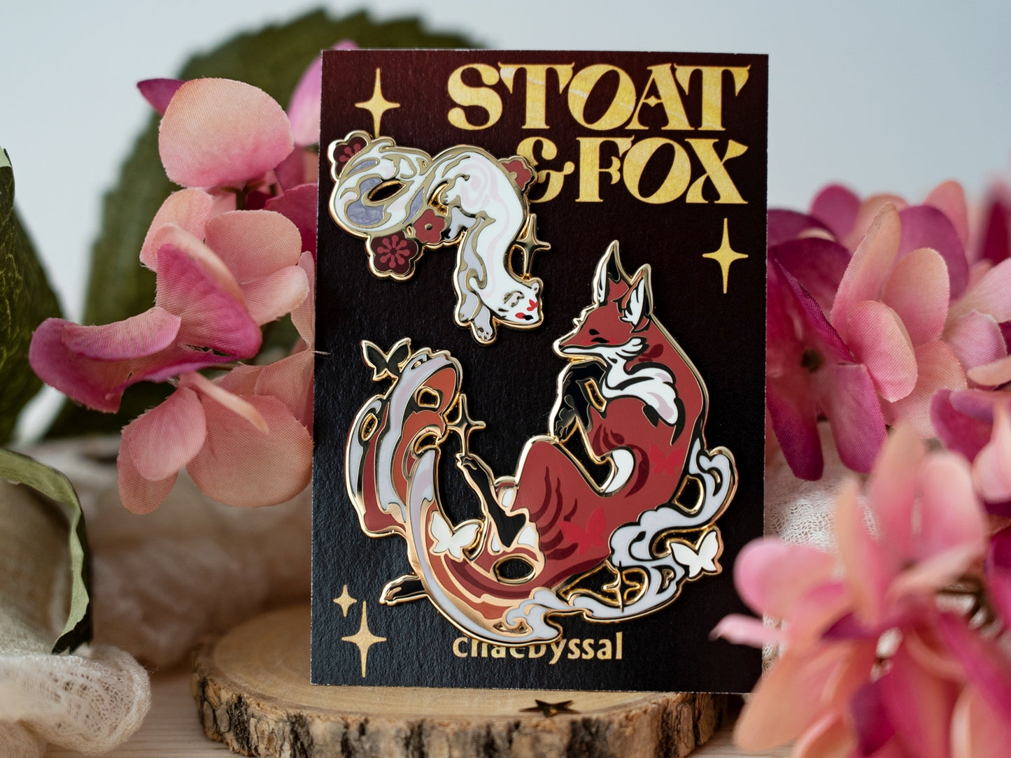 Stoat & Fox - Enamel Pins