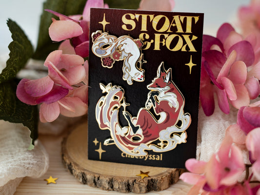 Stoat & Fox - Enamel Pins