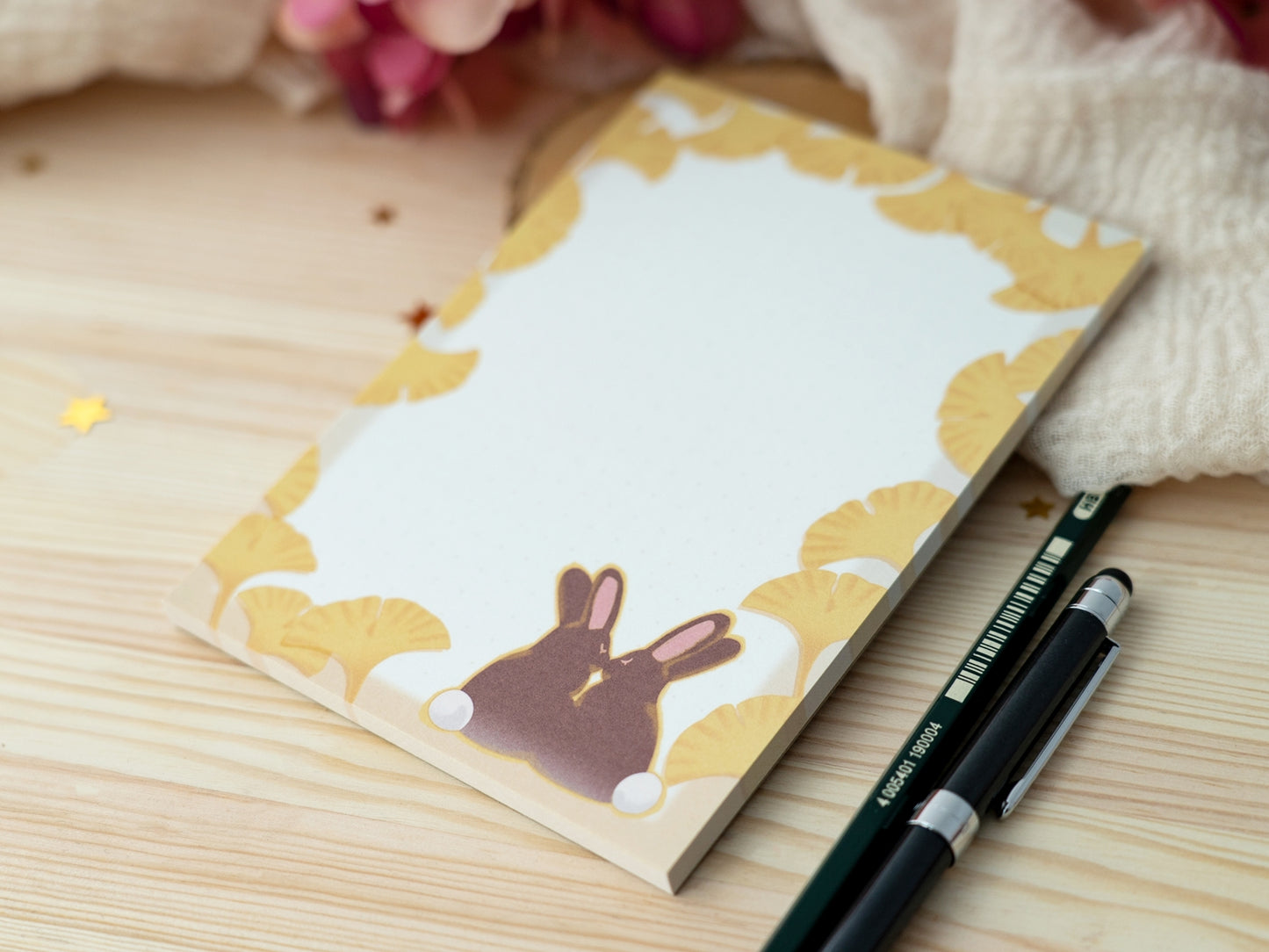 Ginkgo Bunnies - Notepad