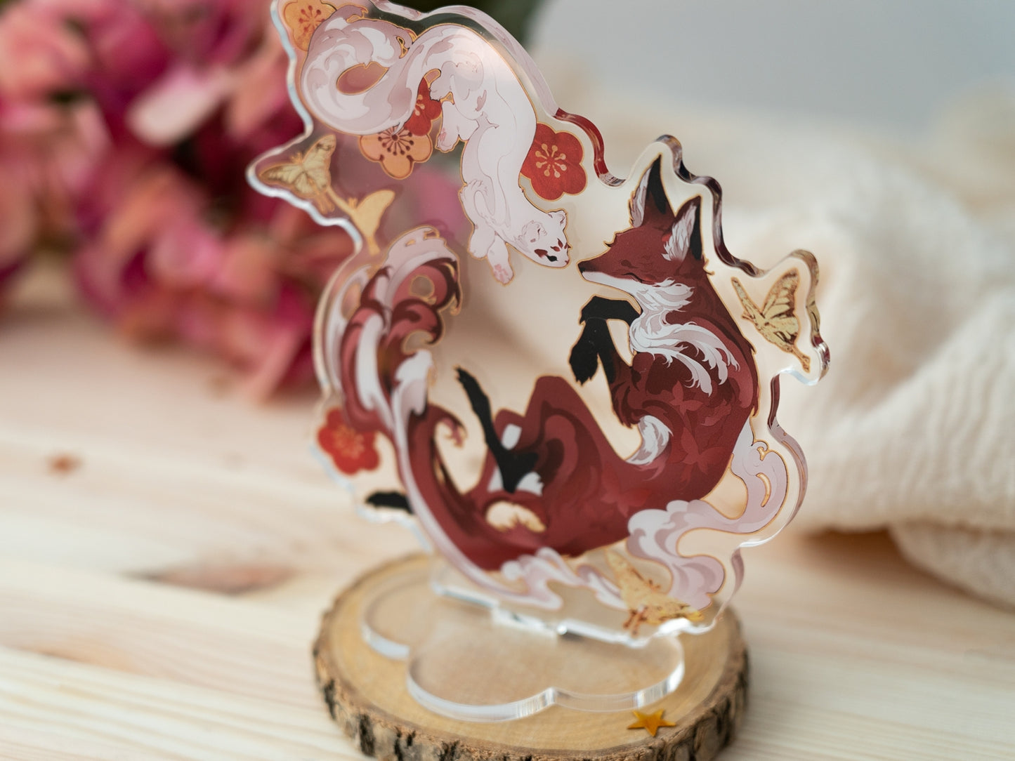 Stoat & Fox Standee