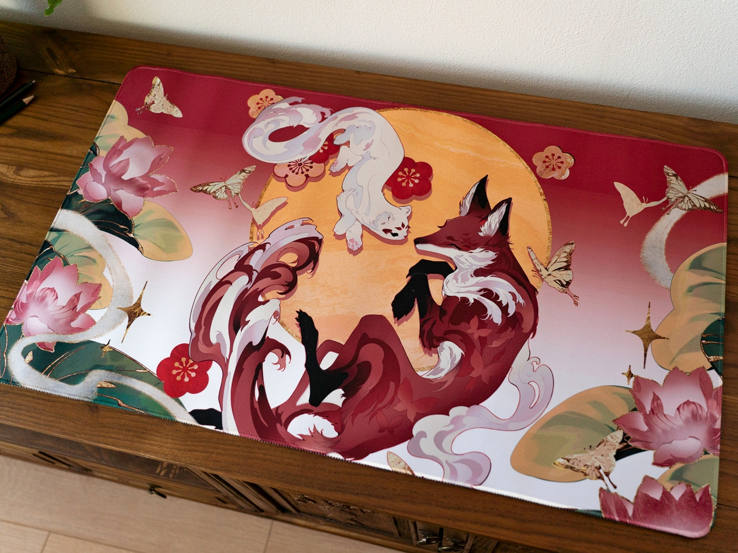 Stoat & Fox I Deskmat/Mousepad