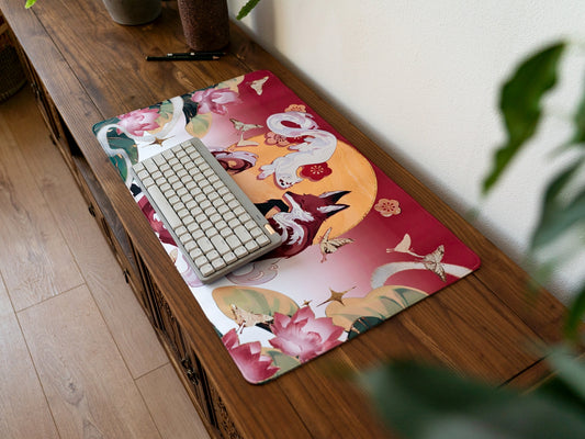 Stoat & Fox I Deskmat/Mousepad