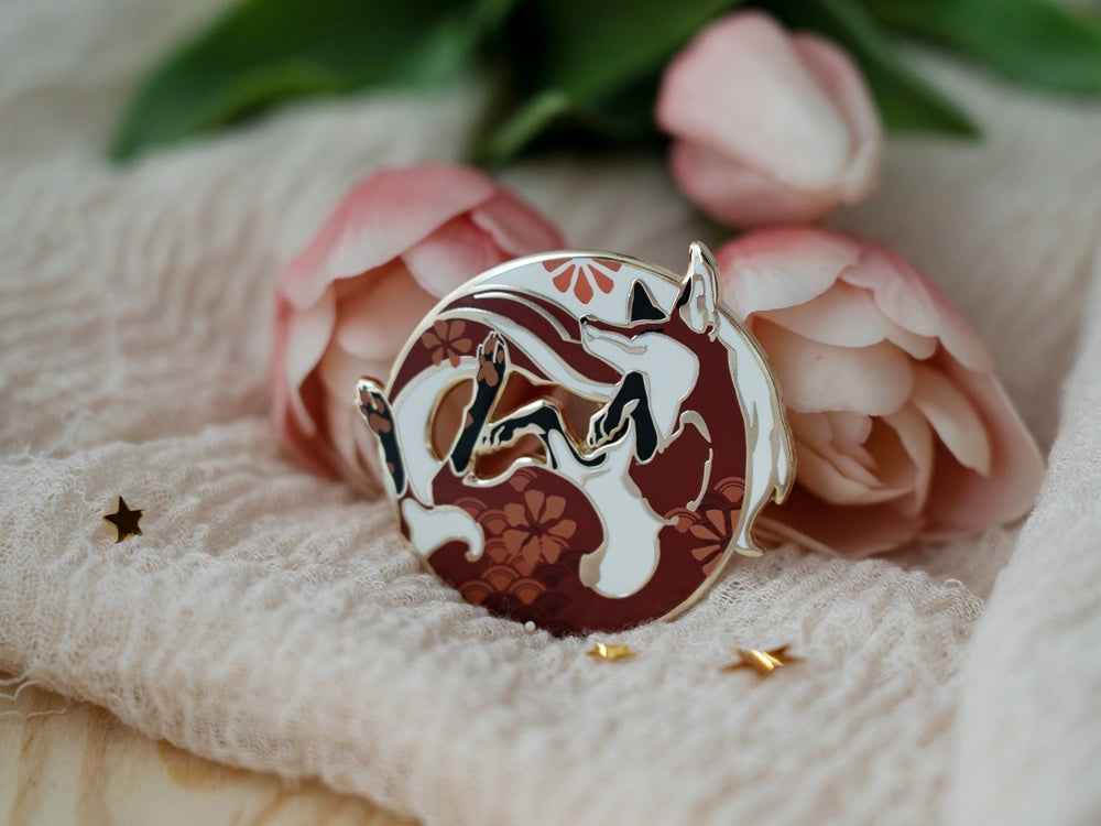 Floral Fox - Enamel Pin