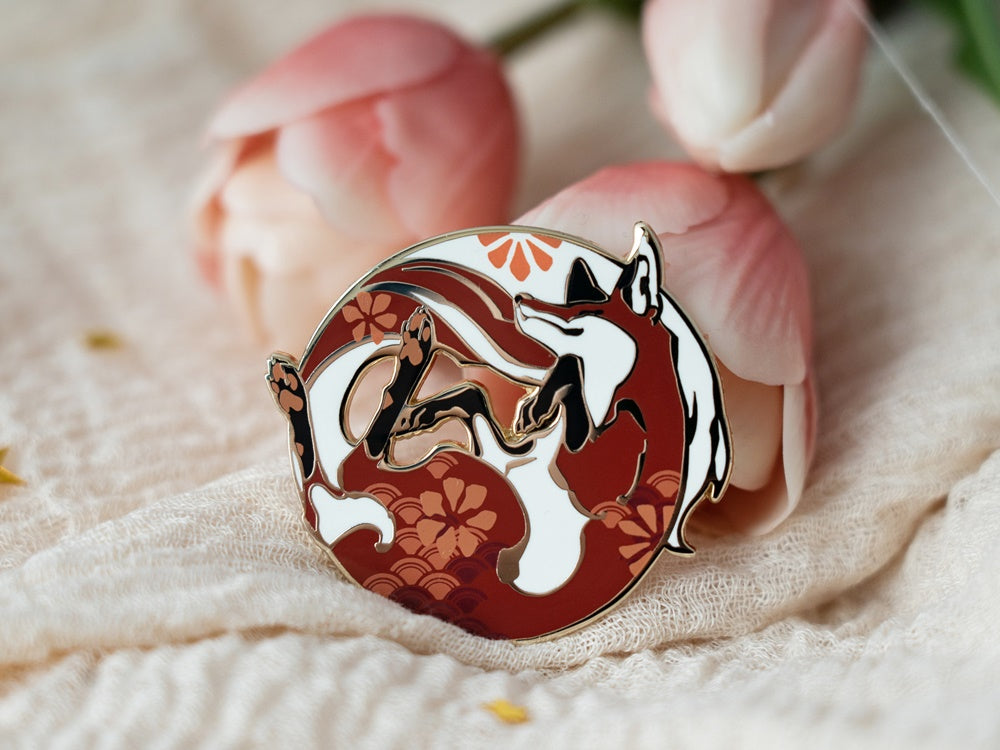 Floral Fox - Enamel Pin