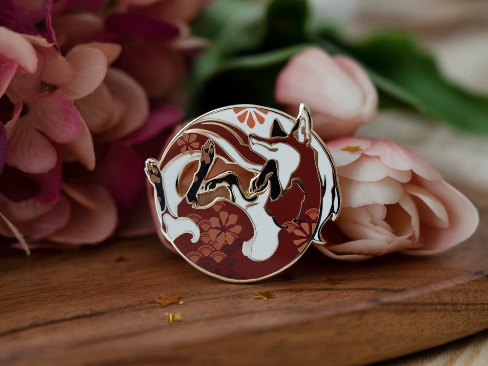 Floral Fox - Enamel Pin