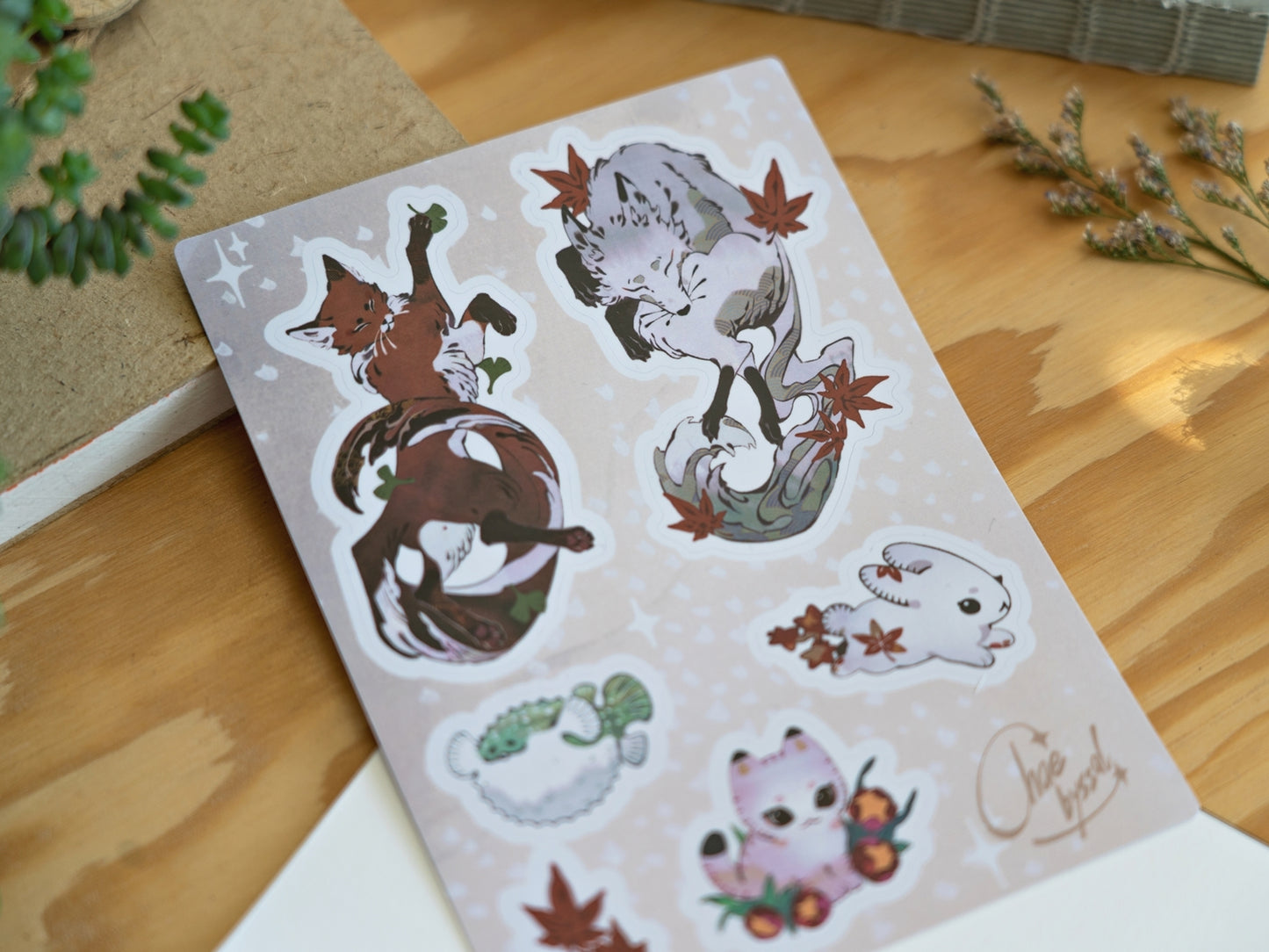 Animal Collection - A6 Sticker Sheets