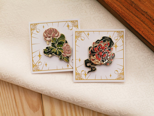 Spider Lily and Teary Lotus - Enamel Pin